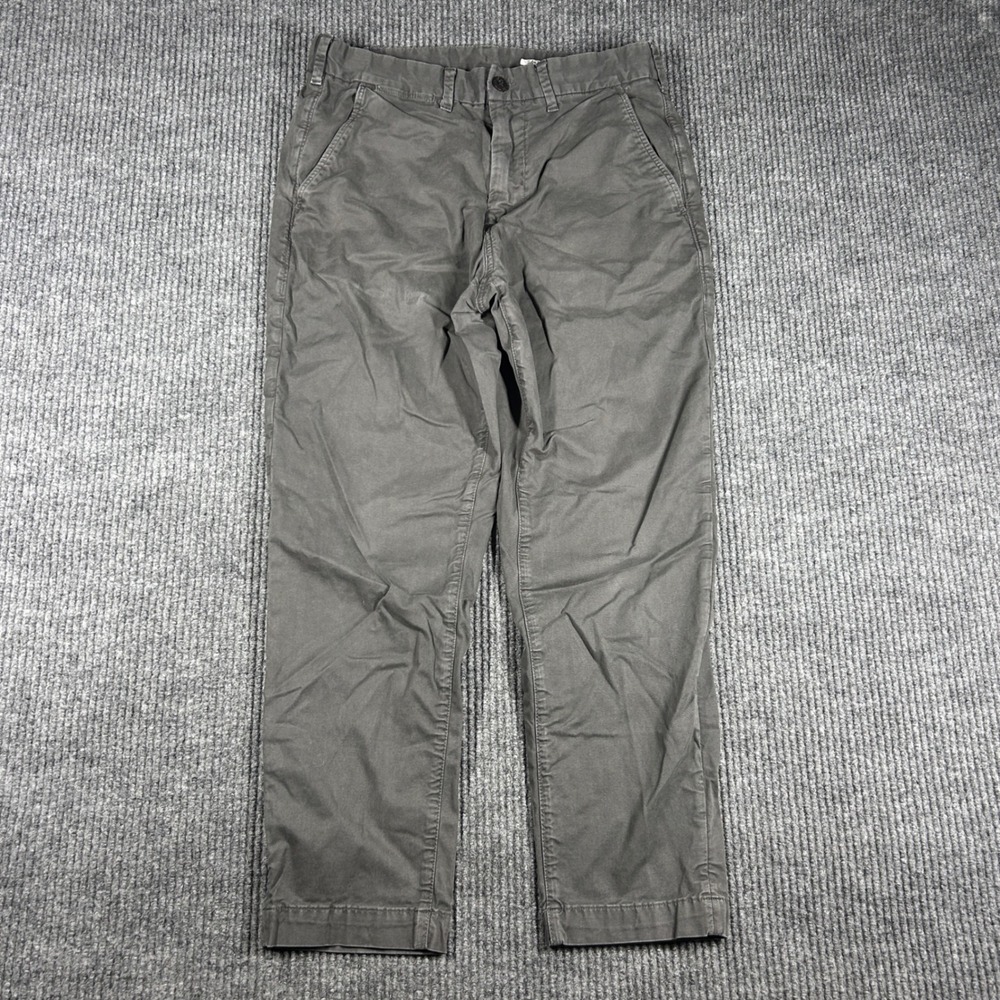 American Eagle Pants Mens 30x30 Athletic Fit Flex Chino Grey Drawstring Waist